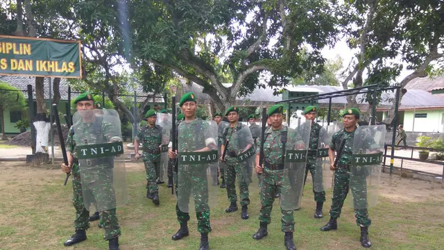 Jelang Pilkada Jatim, TNI Bangkalan Latihan Atasi Huru-Hara