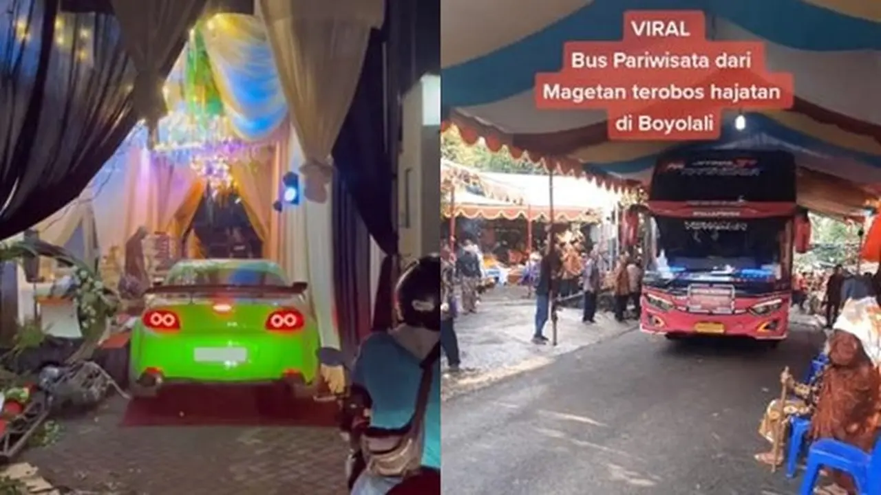 Pengendara terobos acara hajatan (Istimewa)