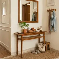 Ide Membuat Sudut Rumah Jadi Tempat Menaruh Barang Sebelum Masuk Kamar (AI Generated)