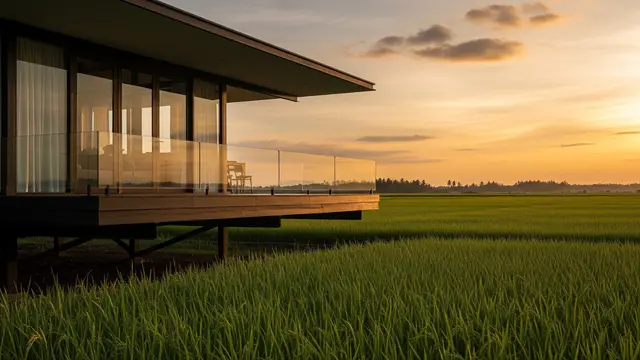 Gambar Desain Rumah Minimalis Depan Sawah