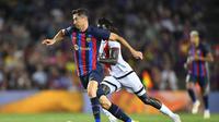 Robert Lewandowski gagal cetak gol saat Barcelona diimbangi Rayo Vallecano (AFP)
