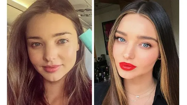 Potret Beda 8 Seleb Ternama Sebelum dan Setelah Menggunakan Makeup, Curi Perhatian