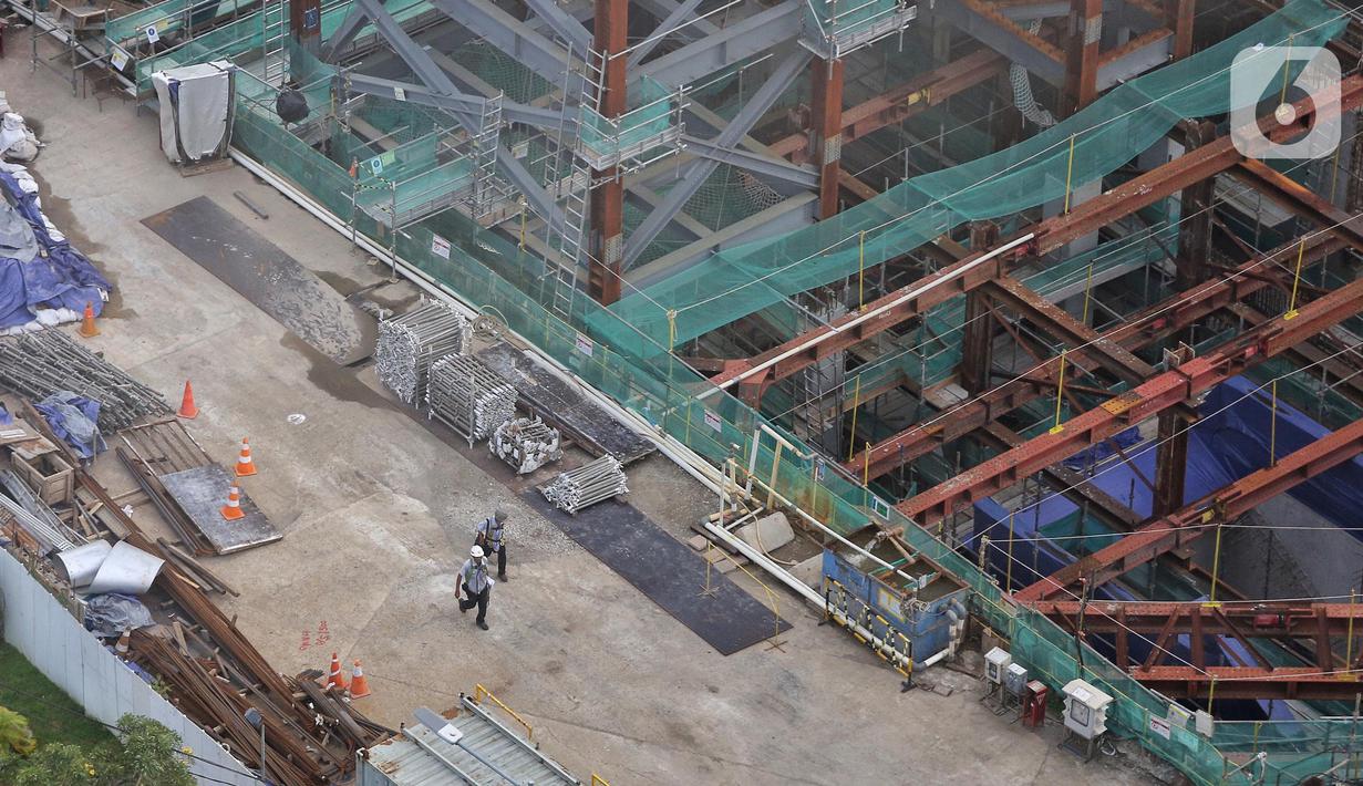 Ada pun proyek Fase 2A terbagi menjadi dua segmen. Segmen satu yakni Stasiun Bundaran HI hingga Harmoni yang ditargetkan selesai pada 2027. (Liputan6.com/Angga Yuniar)