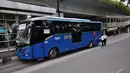 Trayek APTB dihapus karena keberadaannya dianggap sebuah kesalahan dan menghabiskan anggaran. Foto diambil pada Rabu (7/1/2015). (Liputan6.com/Miftahul Hayat)