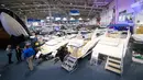 Suasana Pameran Perahu Internasional Toronto 2020 di Toronto, Kanada, Jumat (17/1/2020). Pameran perahu dalam ruangan terbesar di Amerika Utara ini digelar di Toronto mulai 17 hingga 26 Januari 2020. (Xinhua/Zou Zheng)