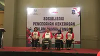 Sosialisasi pencegahan kekerasan dalam rumah tangga (KDRT) di Surabaya. (Foto: Liputan6.com/Dian Kurniawan)