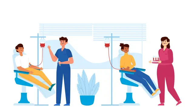 Ilustrasi donor darah
