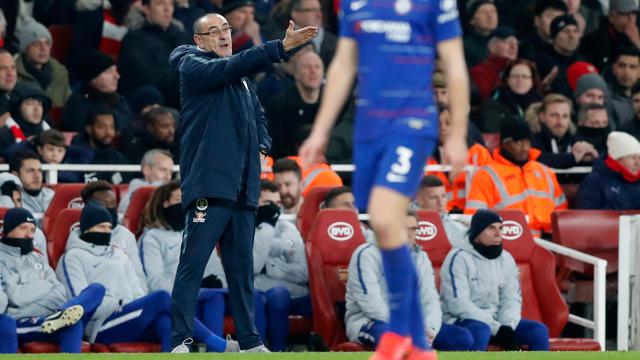 Gol Lacazette dan Koscielny Bawa Arsenal Taklukkan Chelsea