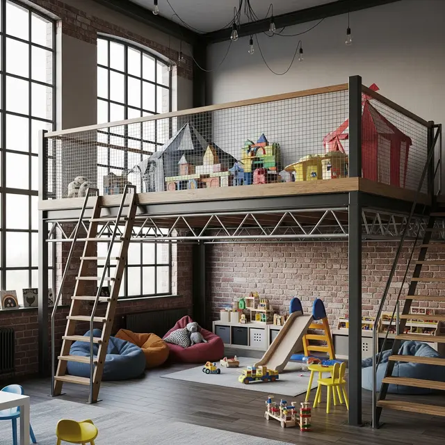 Model Rumah Mezzanine dengan Rangka Baja Ringan (Gemini AI)