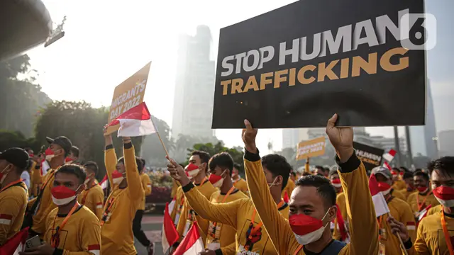 Perayaan Puncak Hari Pekerja Migran Internasional di Bundaran HI