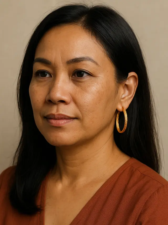 Model Anting 4 Gram untuk Ibu-Ibu Usia 40 Tahun (Image by ChatGPT)