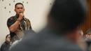 Peserta dari Asosiasi Provinsi (Asprov) PSSI memberikan masukan saat menghadiri acara sarasehan dengan PSSI yang berlangsung di Jakarta, Minggu (19/3/2023). (Dok. PSSI)