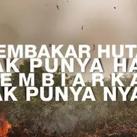 Jagat media sosial diramaikan tagar #MelawanAsap sebagai protes pada pemerintah yang membiarkan oknum membakar hutan Riau