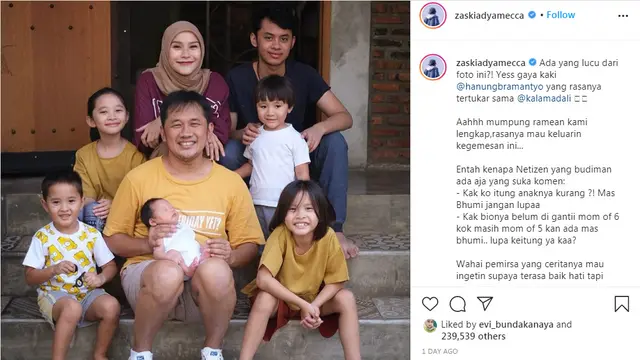 Zaskia Adya Mecca jawab tudingan warganet soal anak tirinya