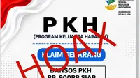 Cek Fakta Liputan6.com menemukan klaim link pendaftaran bansos PKH 2026