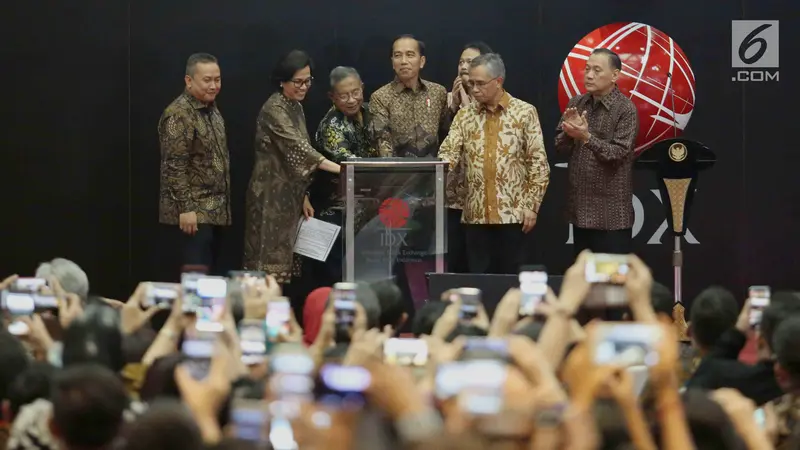 FOTO: Presiden Jokowi Tutup Perdagangan Saham Tahun 2017