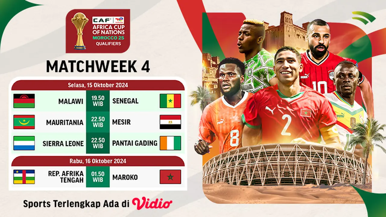 AFCON 2025 Qualifiers Matchweek 4
