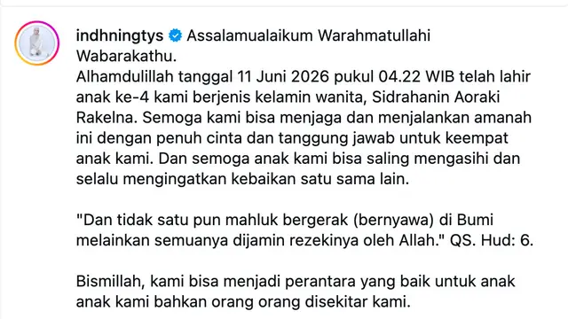 Unggahan Rigen Rakelna dan Indah Ningtyas
