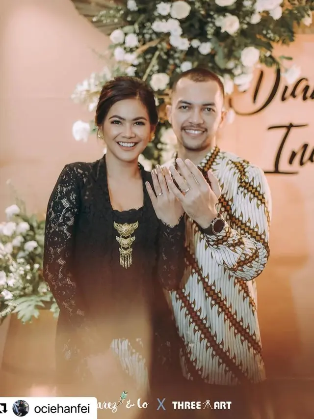 6 Potret Bahagia Pertunangan Indah Indriana, Pemain Sinetron Istri Kedua
