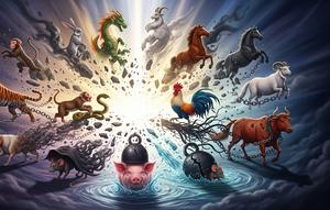 Ilustrasi hal yang perlu dilepaskan 12 shio sebelum tahun ular kayu berakhir. [Foto: Gemini]