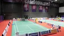 Sejumlah venue terus digodok untuk memastikan semuanya bisa selesai sesuai waktu dan standar. Satu di antaranya venue badminton. (Bola.com/Gregah Nurikhsani)