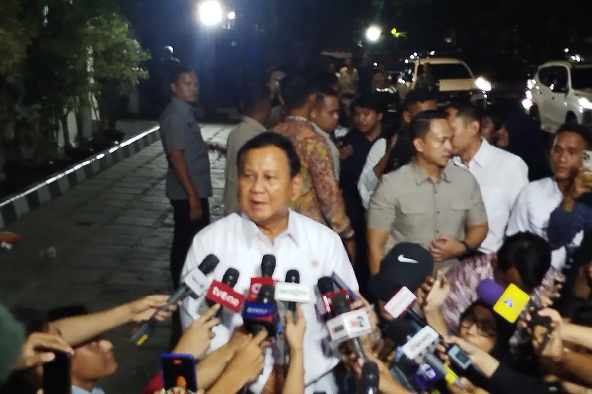 Prabowo Subianto Usai Memanggil Sejumlah Calon Menteri di Rumahnya