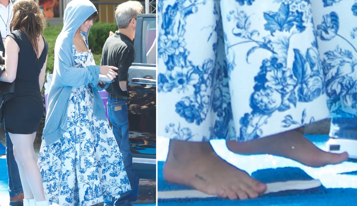 Pasalnya ia tak menunggu untuk melepasnya di dalam mobil dan malah memilih bertelanjang kaki menuju mobil. (Page Six)