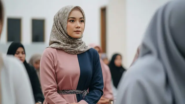 Model Gamis Elegan untuk Majelis Taklim