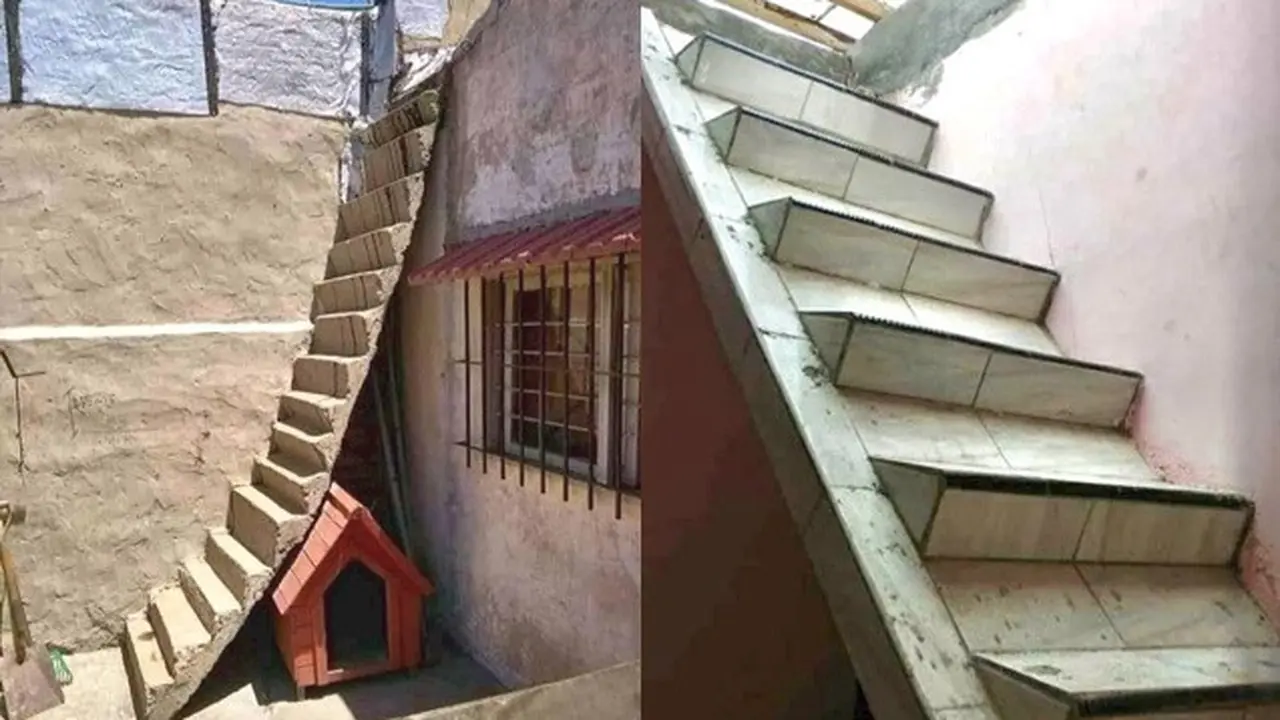 6 Desain Tangga Ini Absurd Banget, Bikin Takut Melewatinya