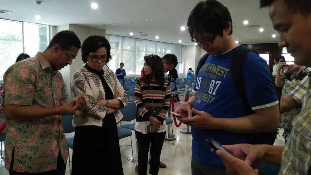 Menteri Keuangan Sri Mulyani Indrawati mendatangi Kantor Pusa‎t Direktorat Jenderal Pajak (DJP) pada Sabtu (24/9/2016). 