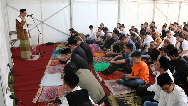 Suasana perayaan Idul Fitiri 2018 di KBRI London, Inggris (15/6) (sumber: KBRI London)