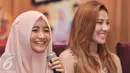  Komika Arafah Rianti menceritakan pengalamannya bermain film dengan para komedian senior dalam film 'Generasi Kocak 90an vs Komika, Jakarta, selasa (24/1). (Liputan6.com/Yoppy Renato)