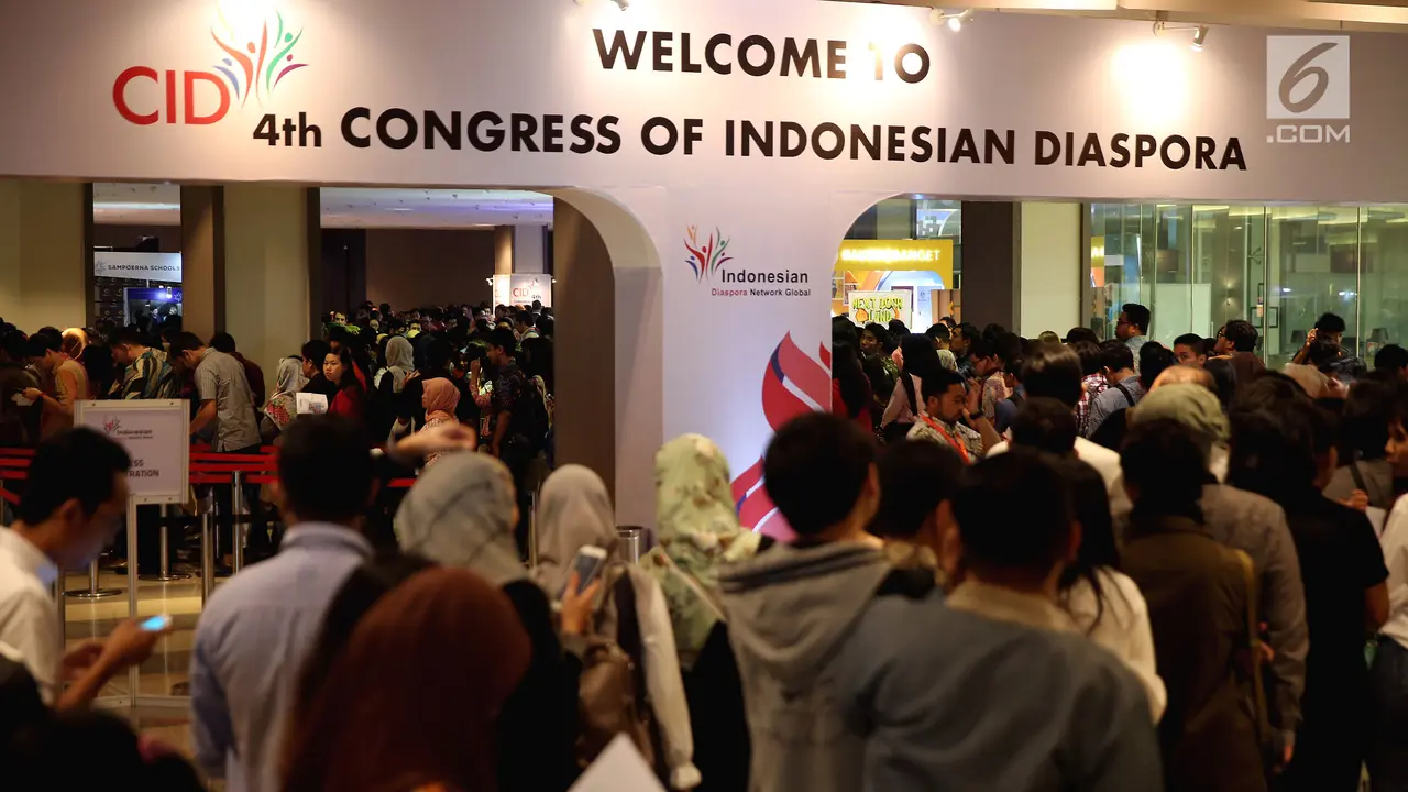 Ribuan Orang Padati Kongres Diaspora Indonesia