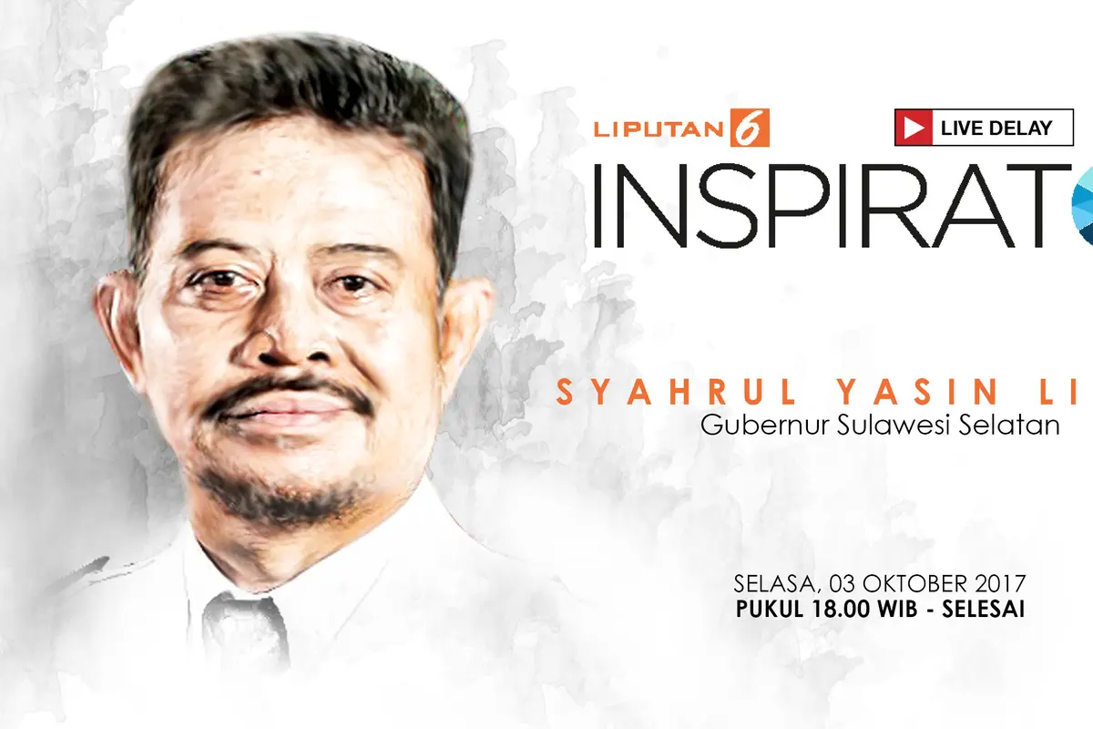 Saksikan Inspirato Bersama Syahrul Yasin Limpo, Gubernur Sulsel