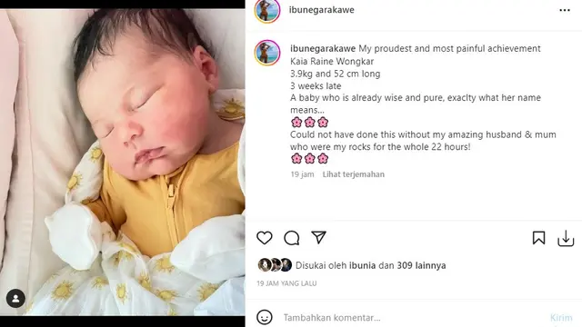 Mayky Wongkar - Alexandra (Foto: Instagram/@ibunegarakawe)