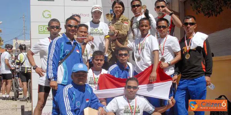 Prajurit TNI Raih Medali di Lomba Marathon Unifil