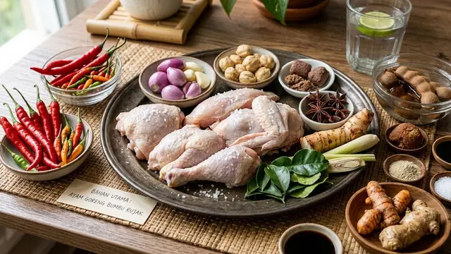 Resep Ayam Goreng Bumbu Rujak
