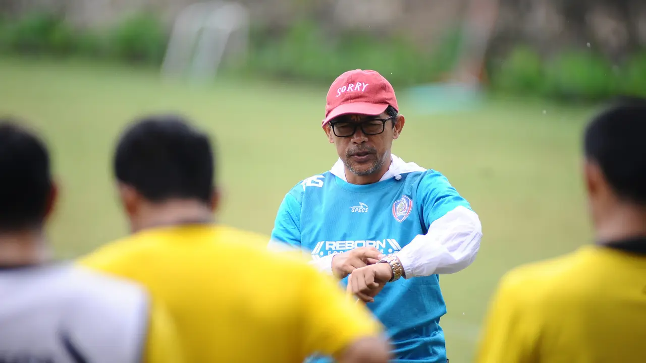 Pelatih Arema FC Aji Santoso (Liputan6.com / Rana Adwa)