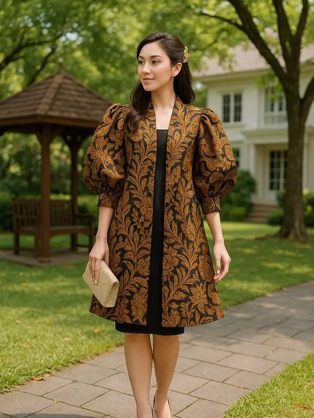 Outer Batik Lengan Panjang Kekinian