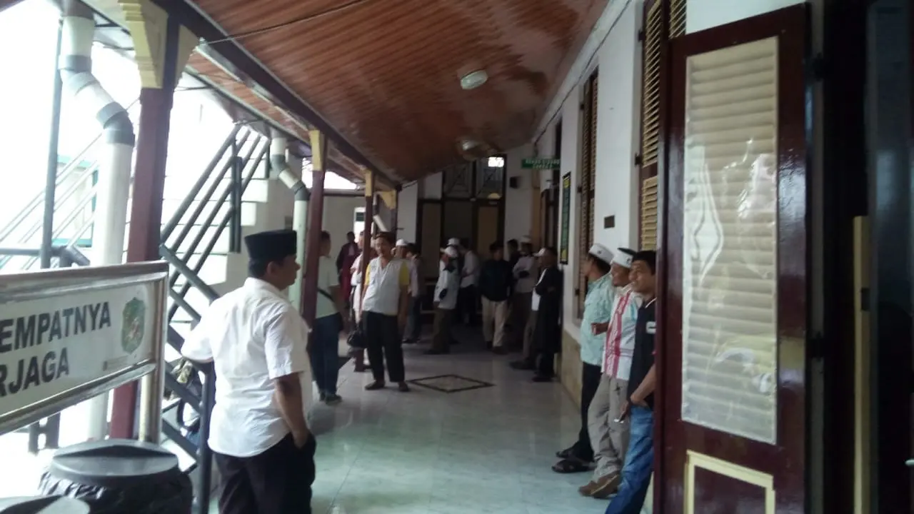 Suasana PN Medan, Selasa (28/8/2018), usai operasi tangkap tangan KPK