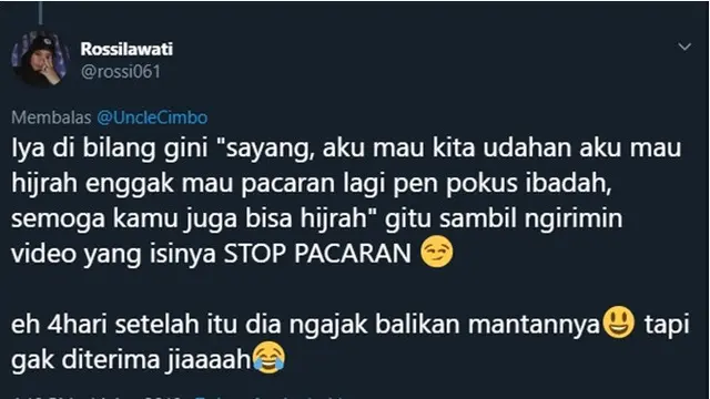 Cuitan Cerita Kebohongan Mantan Ini Bikin Nyesek