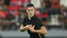 Selebrasi winger Borneo FC Samarinda, Mariano Peralta usai mencetak gol ke gawang Bali United dalam laga pekan ke-32 BRI Super League 2025/2026 di Stadion Kapten I Wayan Dipta, Gianyar pada Senin (11/5/2026). (Dok. Borneo FC Samarinda)