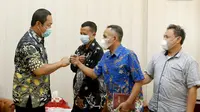 Sejumlah eks narapidana kasus terorisme (napiter) diundang ke kantor Wali Kota Semarang, Hendrar Prihadi di Balaikota Semarang, pada Kamis (22/4).
