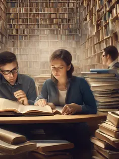 cara menulis daftar pustaka dari jurnal ©Ilustrasi dibuat Stable Diffusion