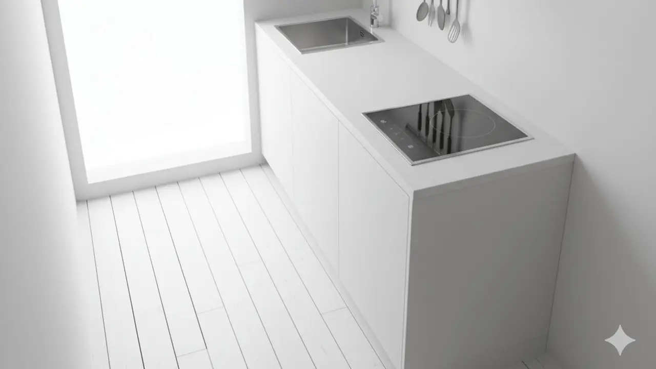 Dapur Kecil Ukuran 1x1 Sederhana. Gemini