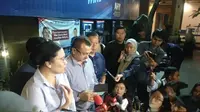 Ketua Divisi Advokasi dan Hukum DPP Partai Demokrat, Ferdinand Hutahaean, saat memberikan keterangan soal penangkapan Andi Arief. (Liputan6.com/Putu Merta Surya Putra)