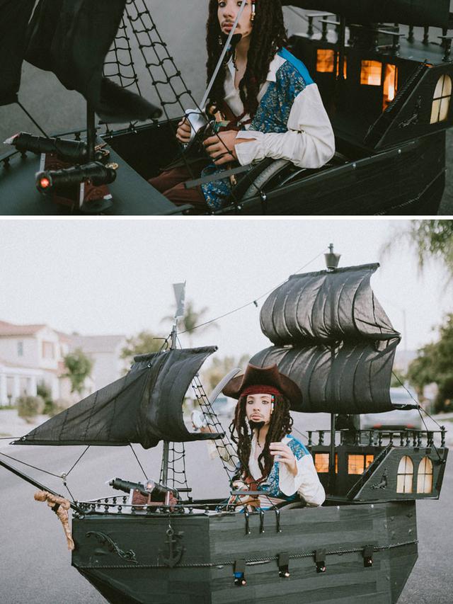 6 Potret Gaya Penyandang Disabilitas Rayakan Hallowen Ini Keren