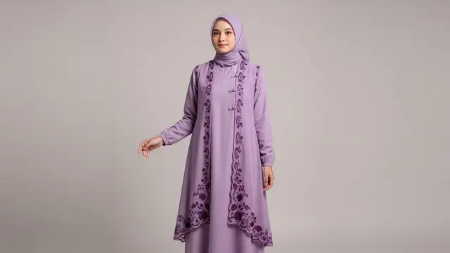Dress Cheongsam Layer untuk Remaja Perempuan