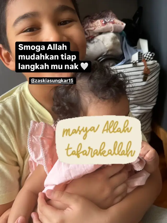 Momen Manis Ukkasya dengan Baby Humaira, Anak yang Diduga Diaposi Zaskia Sungkar (credit: instagram.com/zaskiasungkar15).