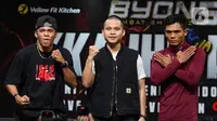 BYON Combat Showbiz Vol.5 akan menampilkan pertandingan utama antara Jekson Karmela (Kkajhe) vs Aziz Calim. (Liputan6.com/Angga Yuniar)